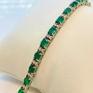 Diamond Emerald Vintage Bracelet
