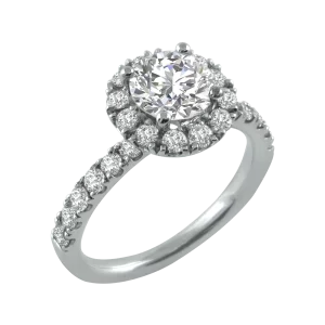Diamond GIA Certified Halo Ring