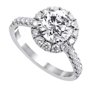 Diamond Halo Engagement Ring