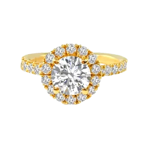 Diamond Halo Engagement Ring