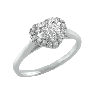 Diamond Heart Shape Engagement Ring
