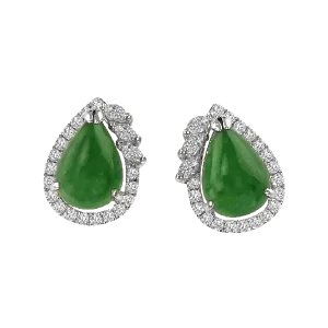 Diamond Jade Earrings