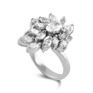 Diamond Leaf Couture Ring