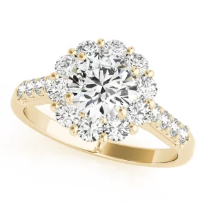 Diamond Milgrain Engagement Ring