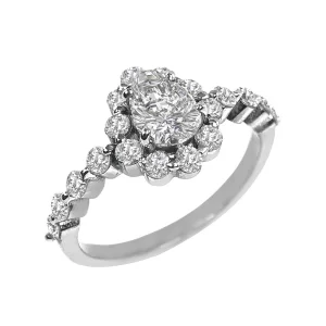 Diamond Pear Shape Halo Ring
