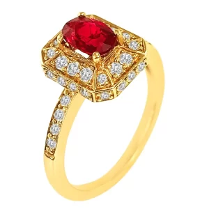 Diamond Ruby Ring