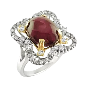 Diamond Statement Star Ruby Ring