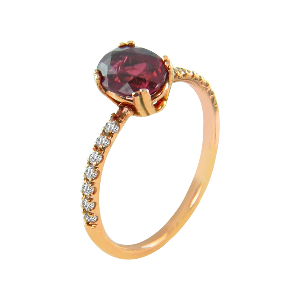 GIA NO HEAT Diamond Ruby Ring - Image 2
