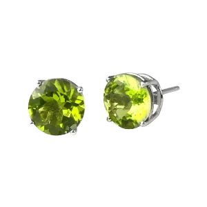 Peridot Stud Earrings