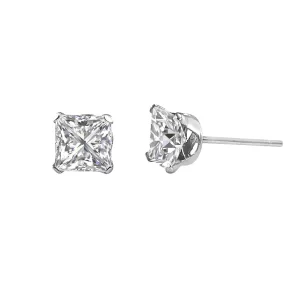 Princess Cut Diamond Earring Studs